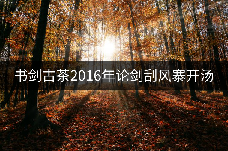 書劍古茶2016年論劍刮風(fēng)寨開(kāi)湯