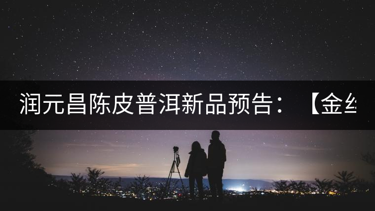 潤元昌陳皮普洱新品預告：【金絲單泡裝】&【醇真】