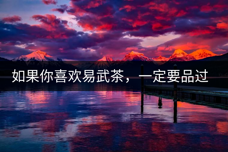 如果你喜歡易武茶，一定要品過丁家寨才知道易武的魅力