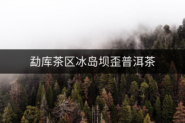 勐庫茶區(qū)冰島壩歪普洱茶