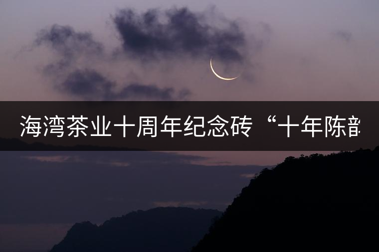 海灣茶業(yè)十周年紀(jì)念磚“十年陳韻”品鑒！