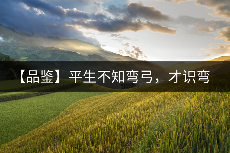 【品鑒】平生不知彎弓，才識(shí)彎弓，難舍彎弓