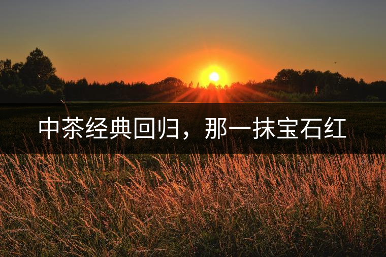 中茶經(jīng)典回歸，那一抹寶石紅