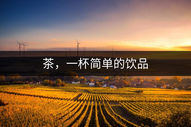 茶，一杯簡單的飲品