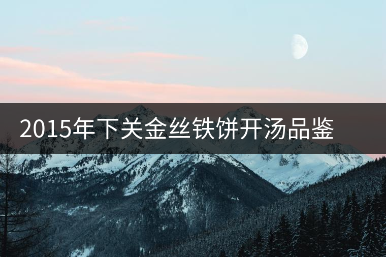 2015年下關(guān)金絲鐵餅開(kāi)湯品鑒：香氣高揚(yáng)、滋味綿和