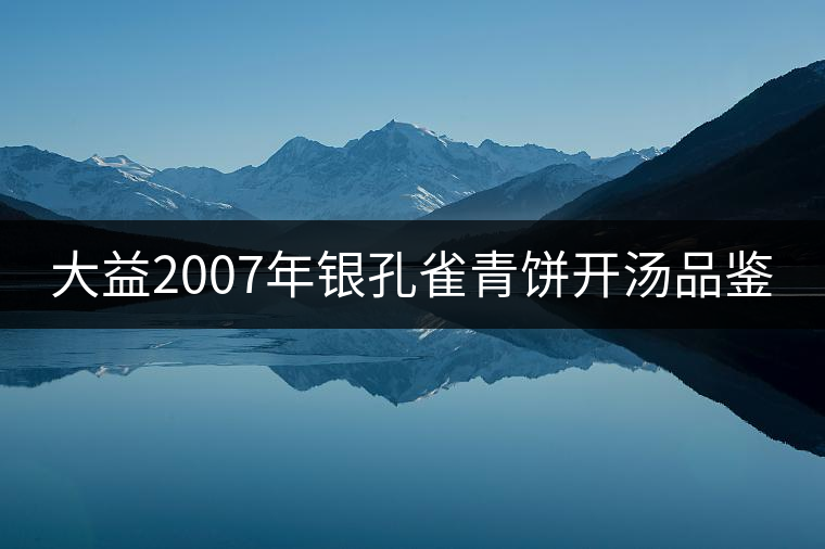 大益2007年銀孔雀青餅開湯品鑒 大益2007年銀孔雀青餅開湯品鑒