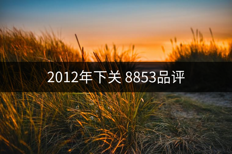 2012年下關(guān) 8853品評(píng)