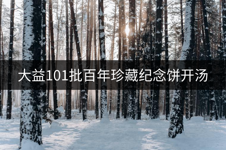 大益101批百年珍藏紀念餅開湯