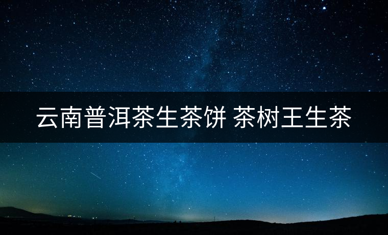 云南普洱茶生茶餅 茶樹(shù)王生茶