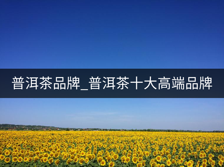 普洱茶品牌_普洱茶十大高端品牌_哪個牌子好？