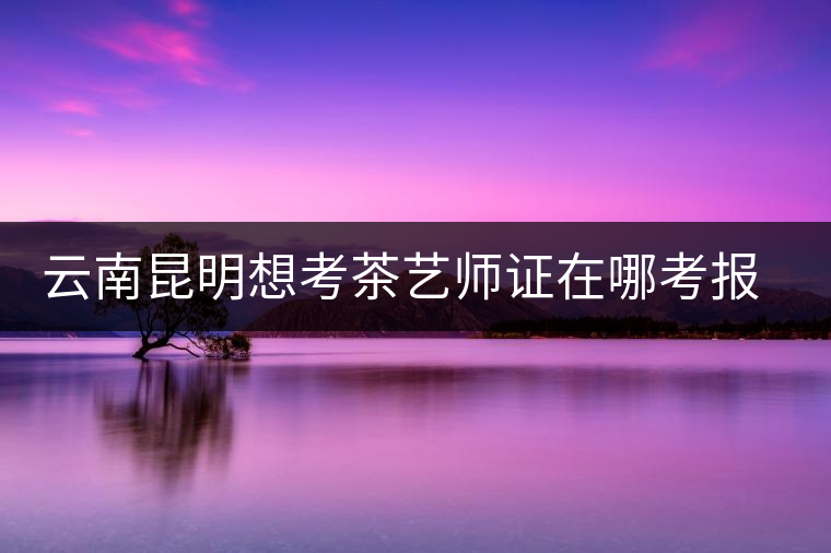 云南昆明想考茶藝師證在哪考報名及考試時間，哪個學(xué)校好？