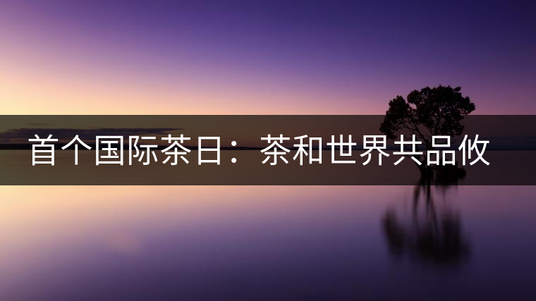 首個國際茶日：茶和世界共品攸樂貢茶