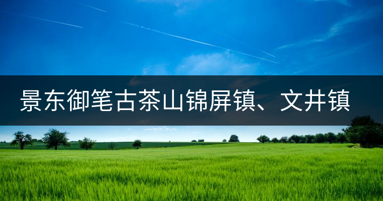 景東御筆古茶山錦屏鎮(zhèn)、文井鎮(zhèn)普洱茶口感特點(diǎn)
