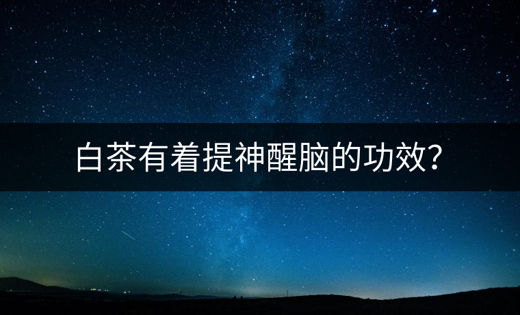 白茶有著提神醒腦的功效？