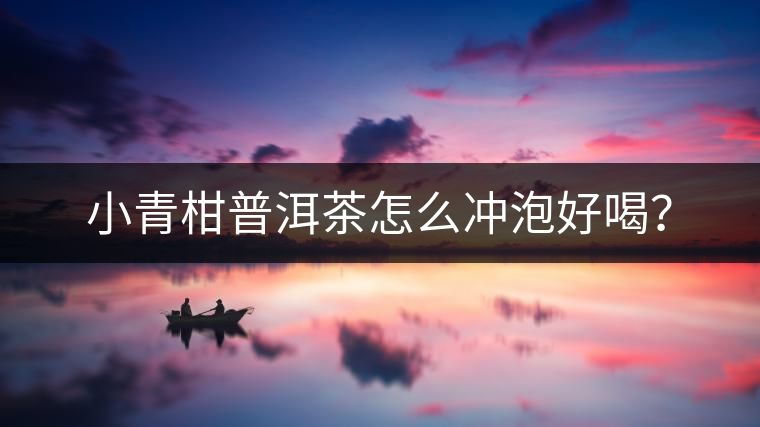 小青柑普洱茶怎么沖泡好喝？