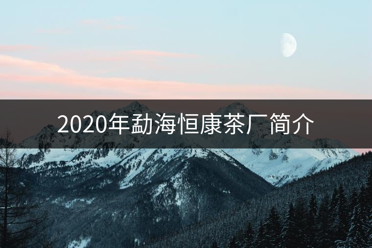 2020年勐海恒康茶廠(chǎng)簡(jiǎn)介 2020年勐海恒康茶廠(chǎng)簡(jiǎn)介