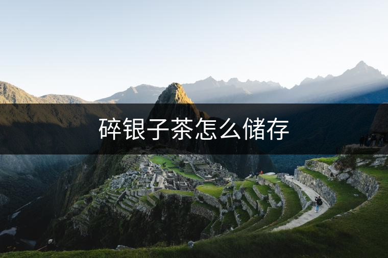 碎銀子茶怎么儲(chǔ)存 碎銀子茶怎么儲(chǔ)存