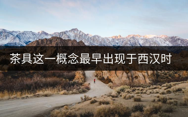 茶具這一概念最早出現(xiàn)于西漢時(shí)期 茶具這一概念最早出現(xiàn)于西漢時(shí)期