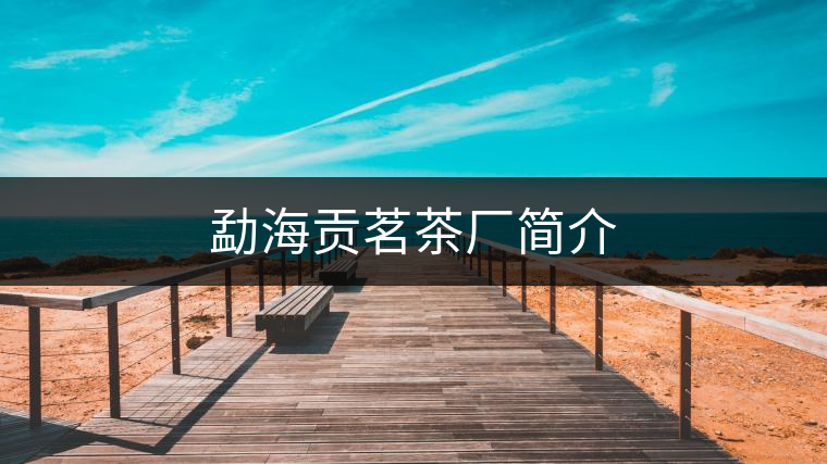 勐海貢茗茶廠簡(jiǎn)介