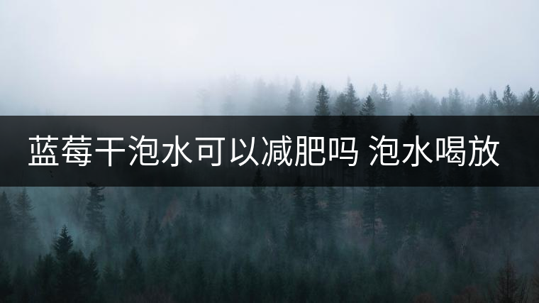 藍莓干泡水可以減肥嗎 泡水喝放幾粒 藍莓干泡水可以減肥嗎 泡水喝放幾粒