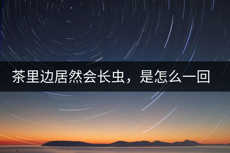 茶里邊居然會長蟲，是怎么一回事呢？