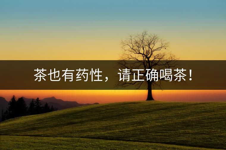 茶也有藥性，請正確喝茶！