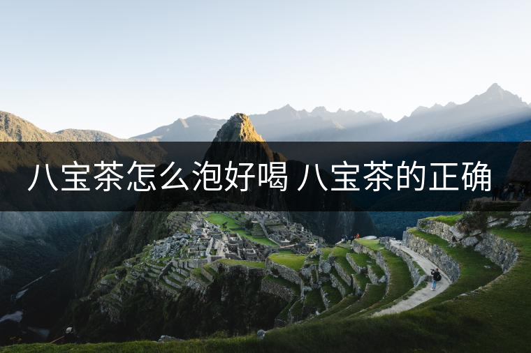 八寶茶怎么泡好喝 八寶茶的正確泡法