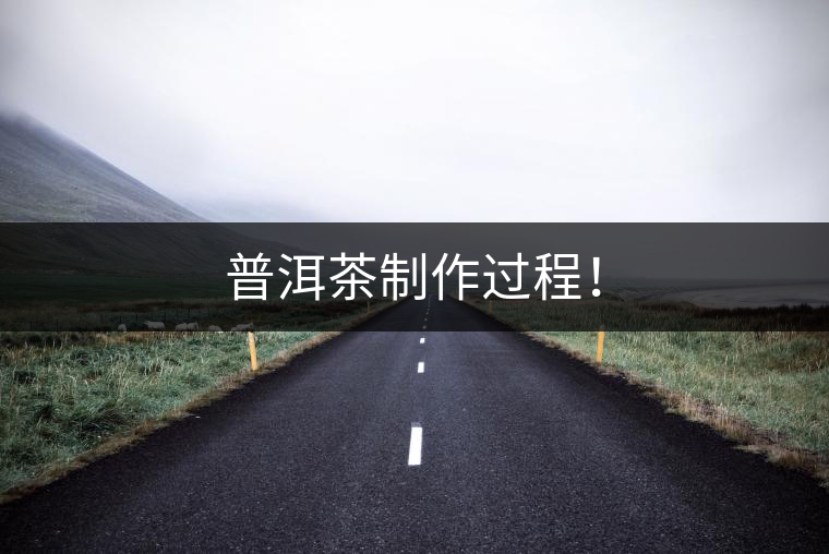 普洱茶制作過程！