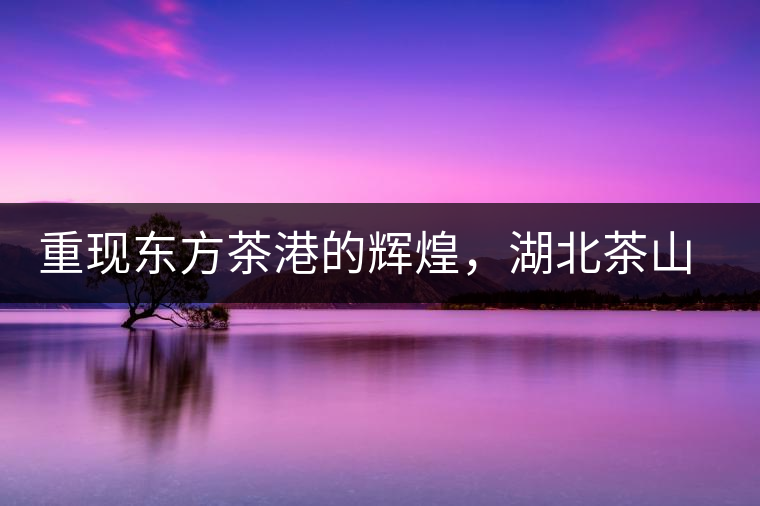 重現(xiàn)東方茶港的輝煌，湖北茶山分布介紹