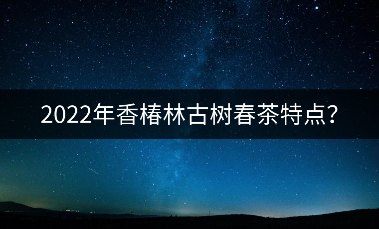 2022年香椿林古樹春茶特點(diǎn)？