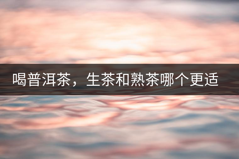 喝普洱茶，生茶和熟茶哪個(gè)更適合你？
