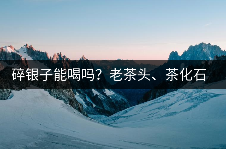 碎銀子能喝嗎？老茶頭、茶化石、碎銀子之間是什么關(guān)系？