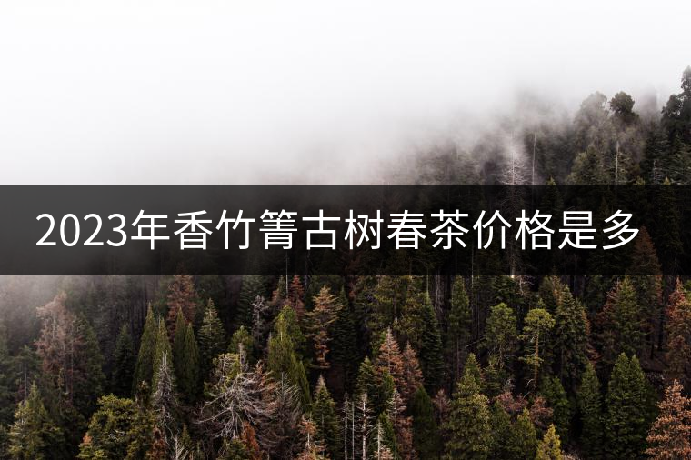 2023年香竹箐古樹春茶價格是多少？