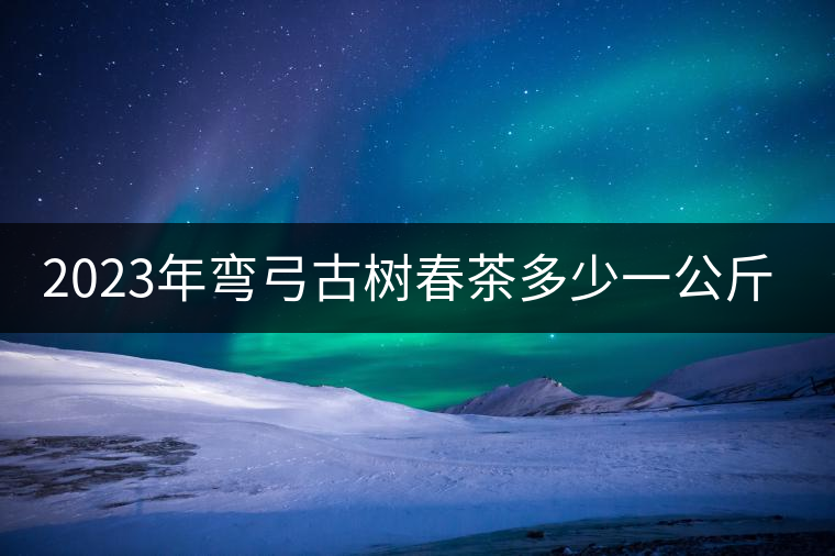 2023年彎弓古樹春茶多少一公斤？