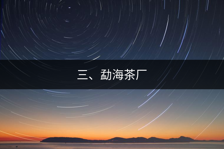 三、勐海茶廠