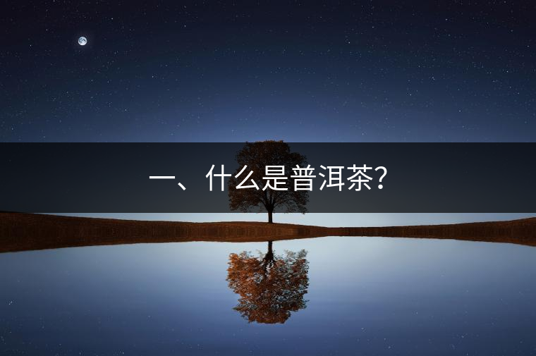 一、什么是普洱茶？