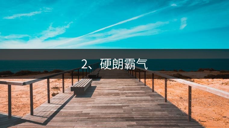 2、硬朗霸氣