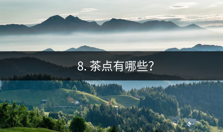 ?? 8. 茶點有哪些？
