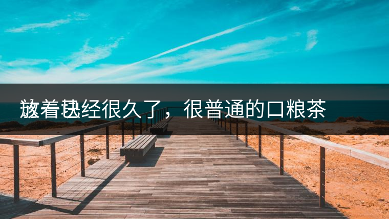 這一塊
放著已經(jīng)很久了，很普通的口糧茶，煙味很重，但回甘也可以，隨意喝喝吧。